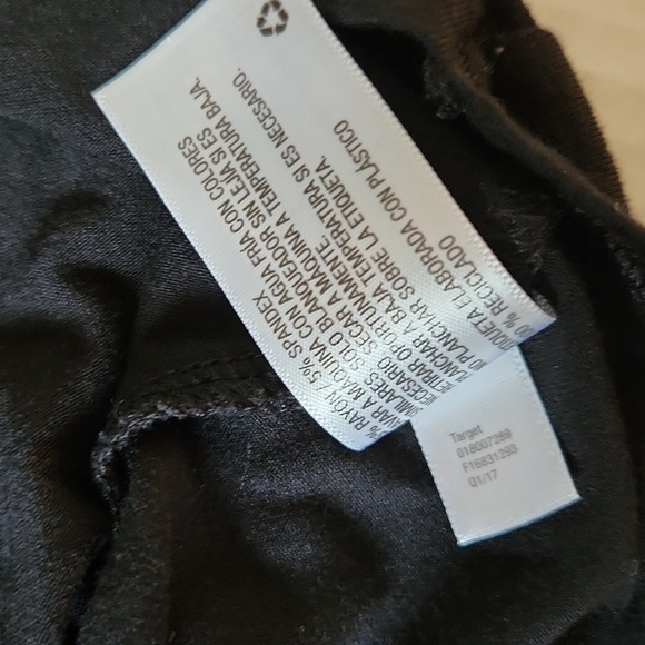 Tribe t-shirt Merona short sleeve black gold lettering boatneck M maternity hilo - Picture 11 of 11